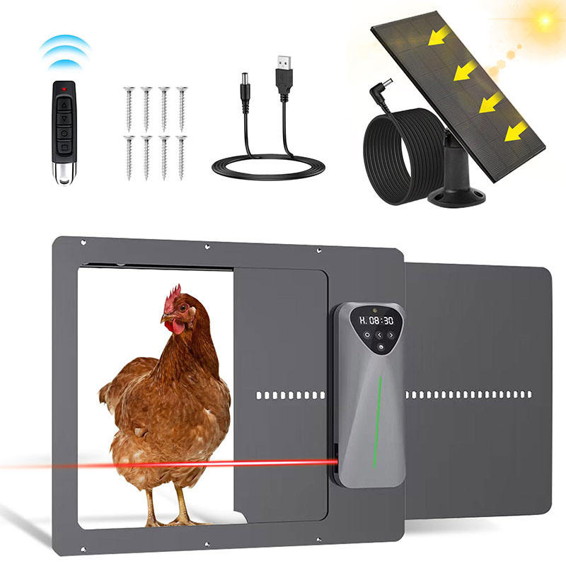 Automatic Chicken Door Opener Solar - APP Control Solar Chicken Coop Door,