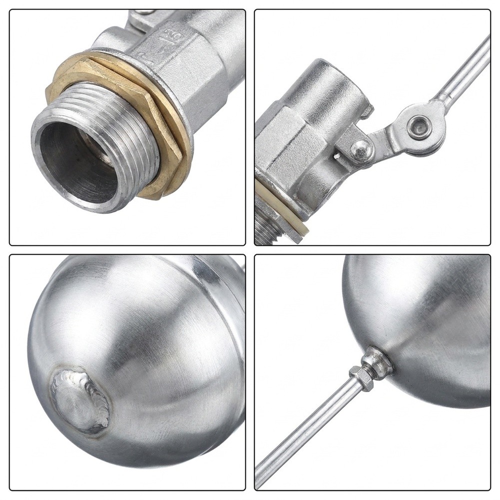 Livestock Water Trough Float Valve - Stainless Steel 3/4 NPT Float Valve