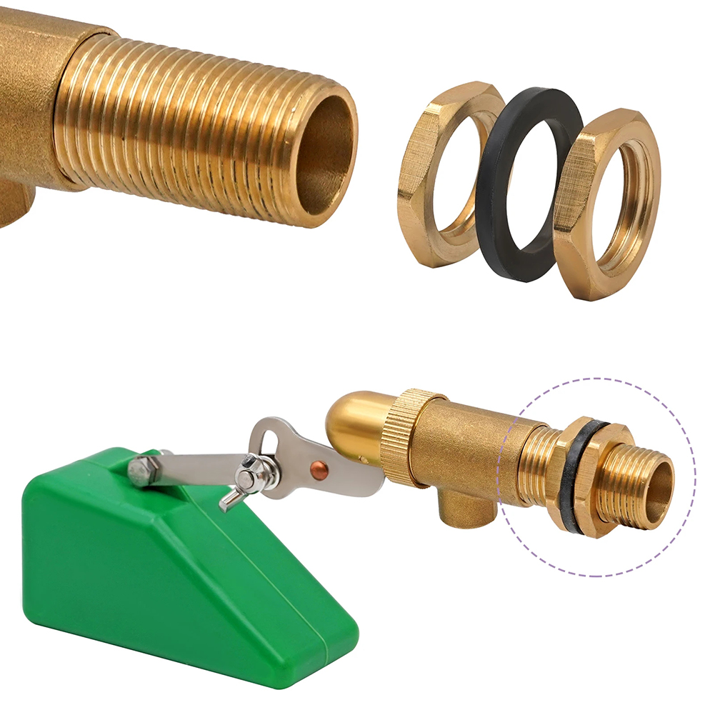 Livestock Water Trough Float Valve - Brass 1/2 inch Float Valve for
