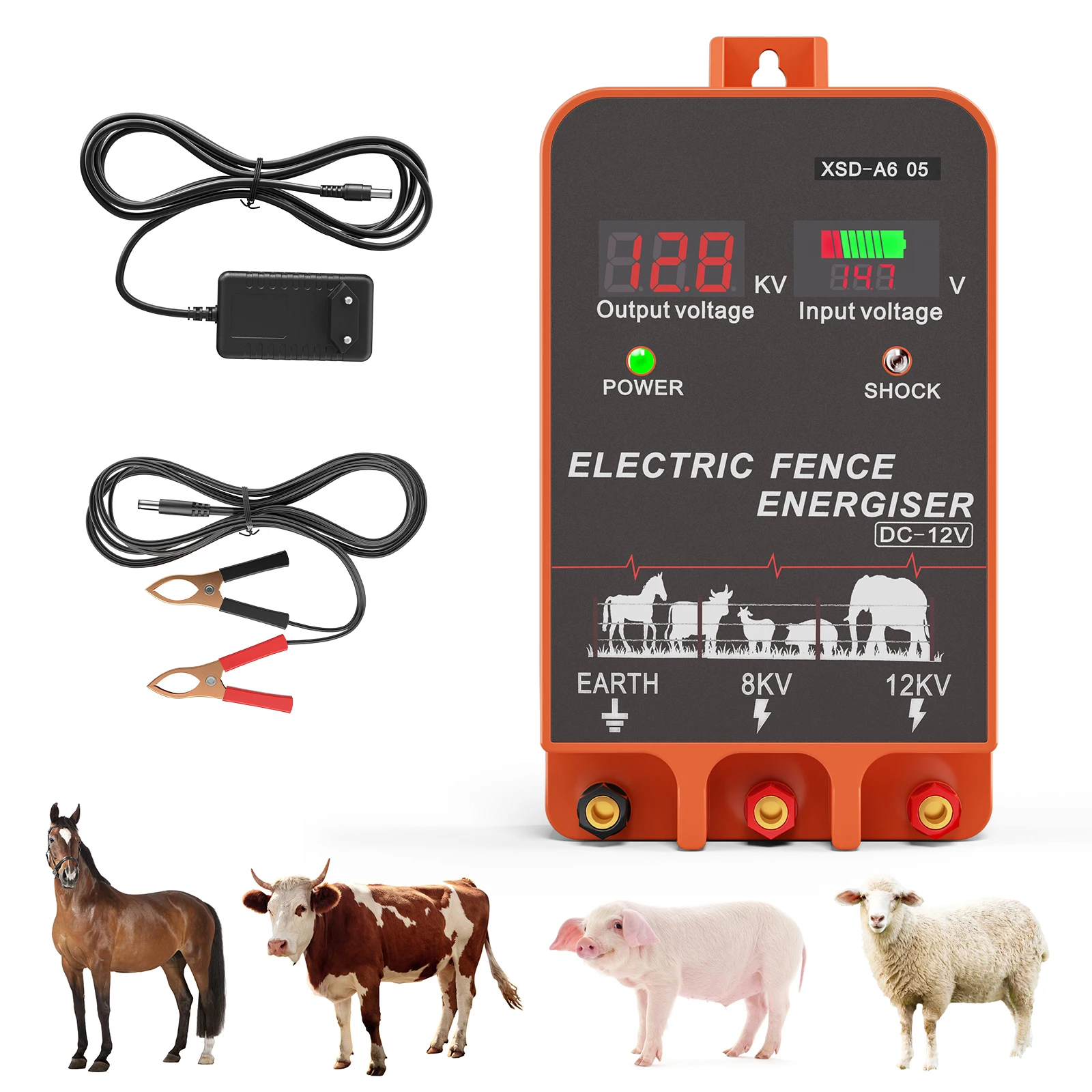 Livestock Fence Energizer 12V - a*-5 KM Electric Fence Energizer 2