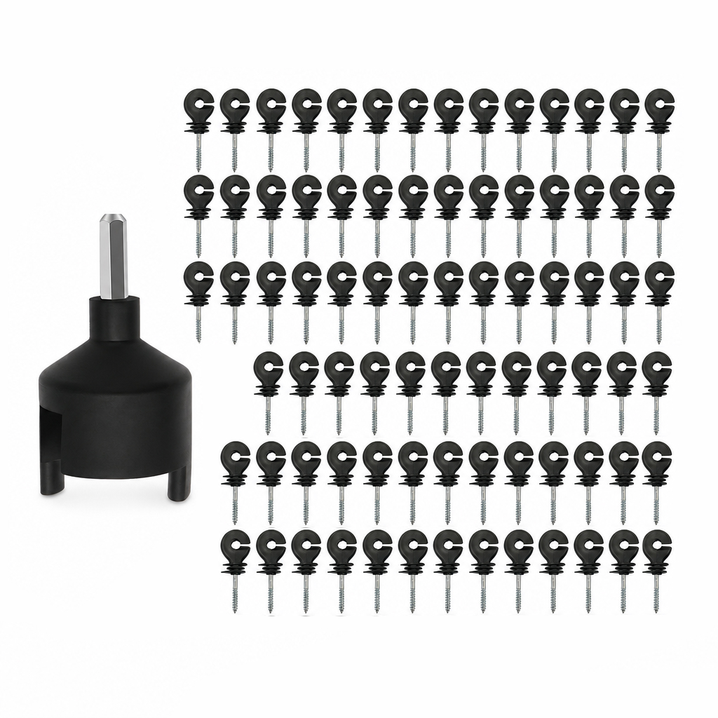 Electric Fence Insulator Post - 80Pcs Electric Fence Insulators 1 Installation