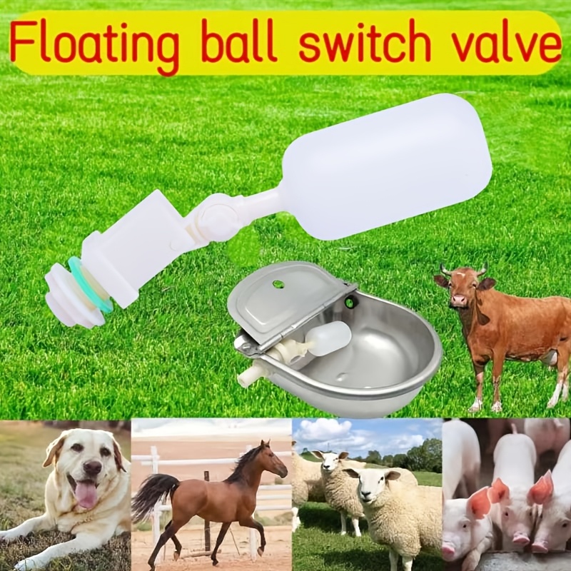 Livestock Water Trough Float Valve - 2Pcs Cattle Water Float Valve 1/2