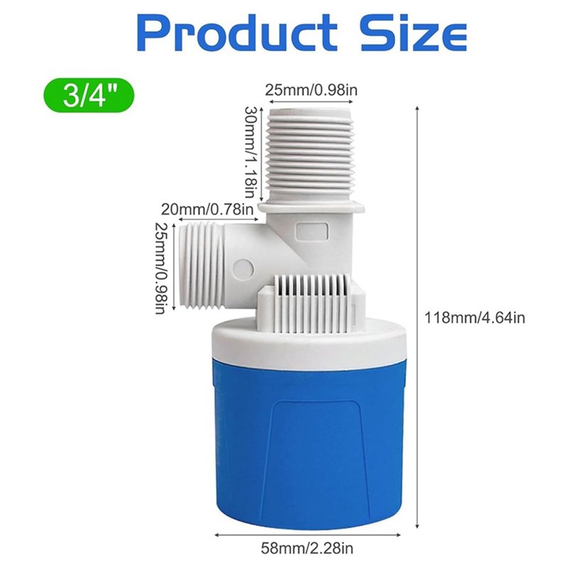 DT17 Top Inlet 3/4