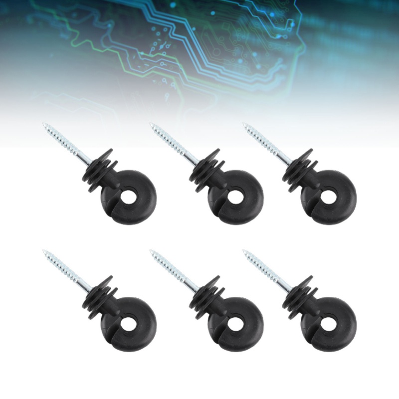 100pcs Short Screw Type Ring I - Electric Fence Insulator Post 评论和价格