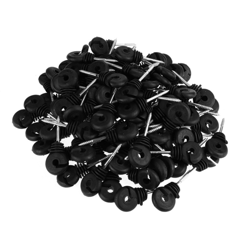 100pcs Short Screw Type Ring I - Electric Fence Insulator Post 评论和价格
