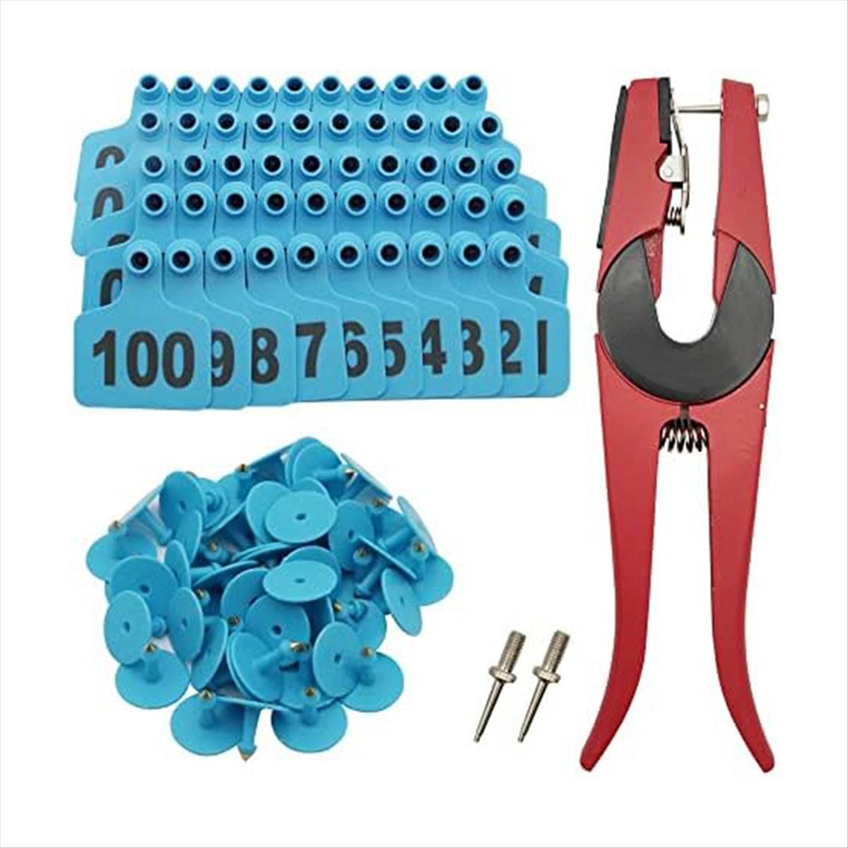 KSOL Cattle Ear Tags 001-100 N - Cattle Ear Tag Applicator 评论和价格