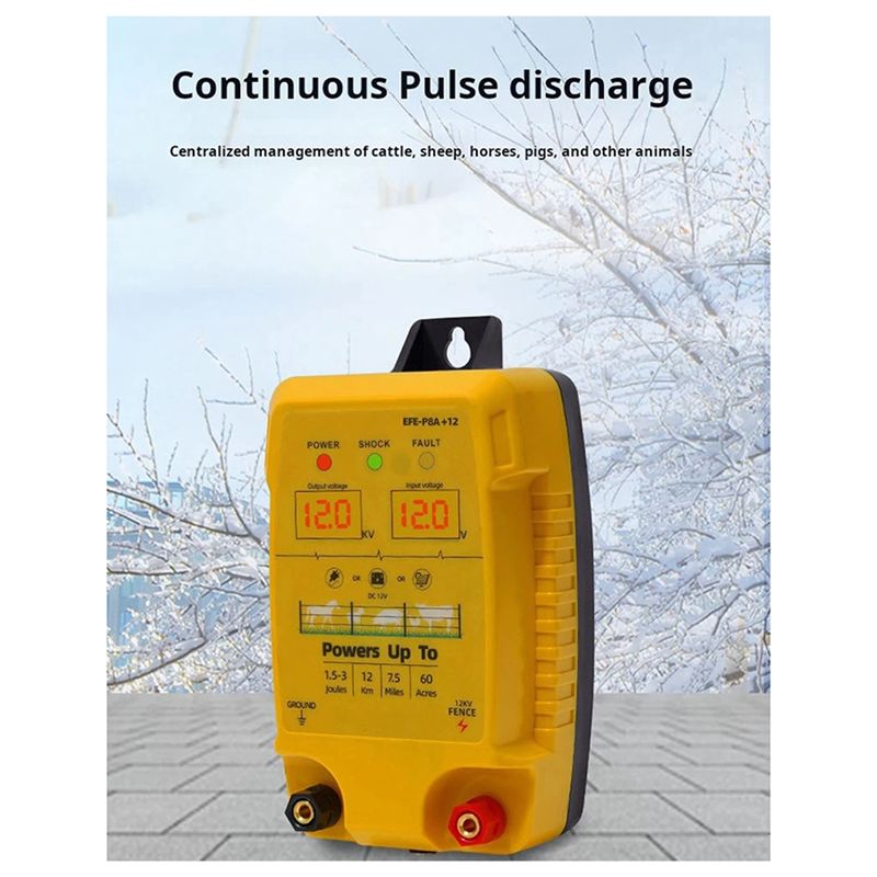 DT15 Electronic Pulse Fence 5K - Livestock Fence Energizer 12V 评论和价格
