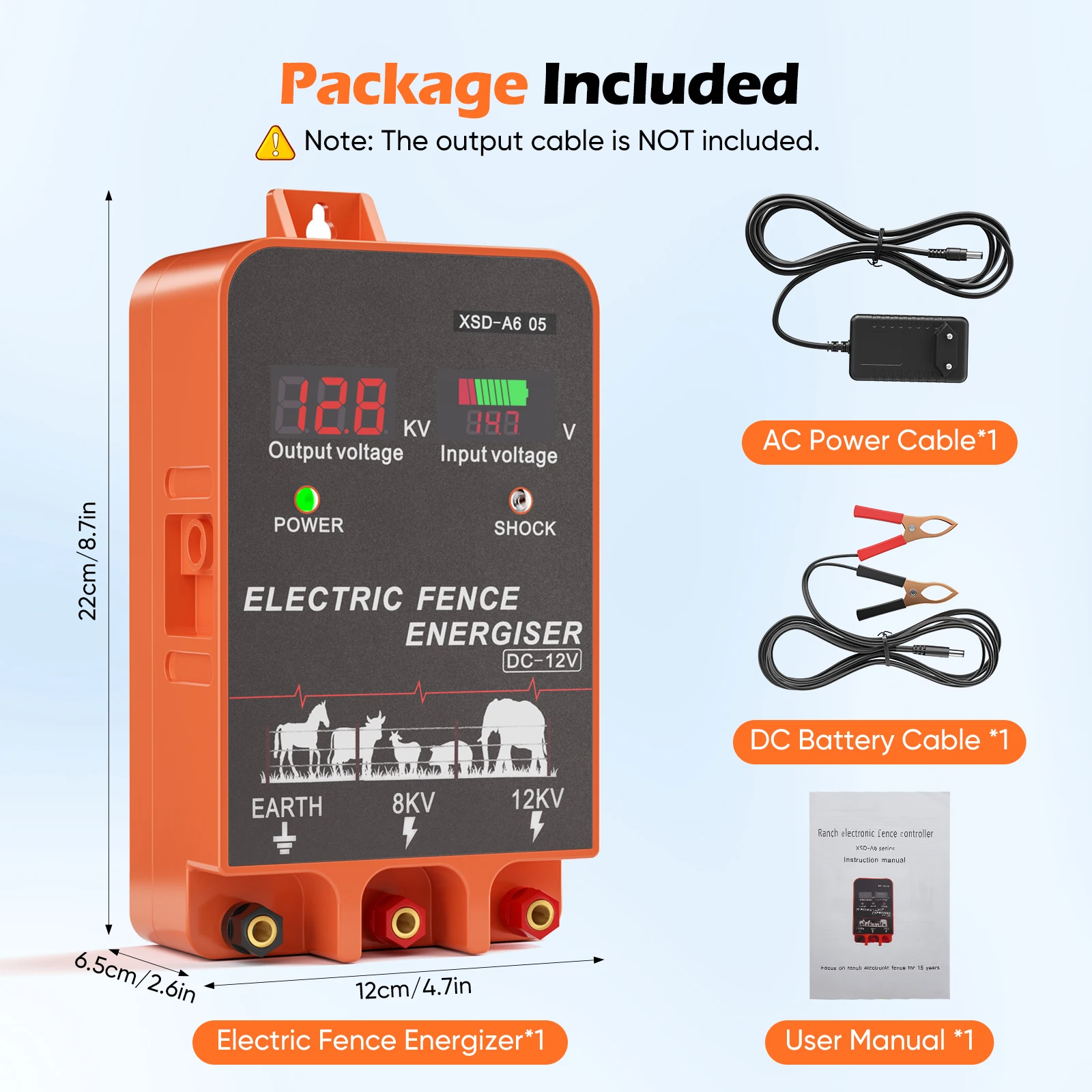 a*-5 KM Electric Fence Energiz - Livestock Fence Energizer 12V 评论和价格
