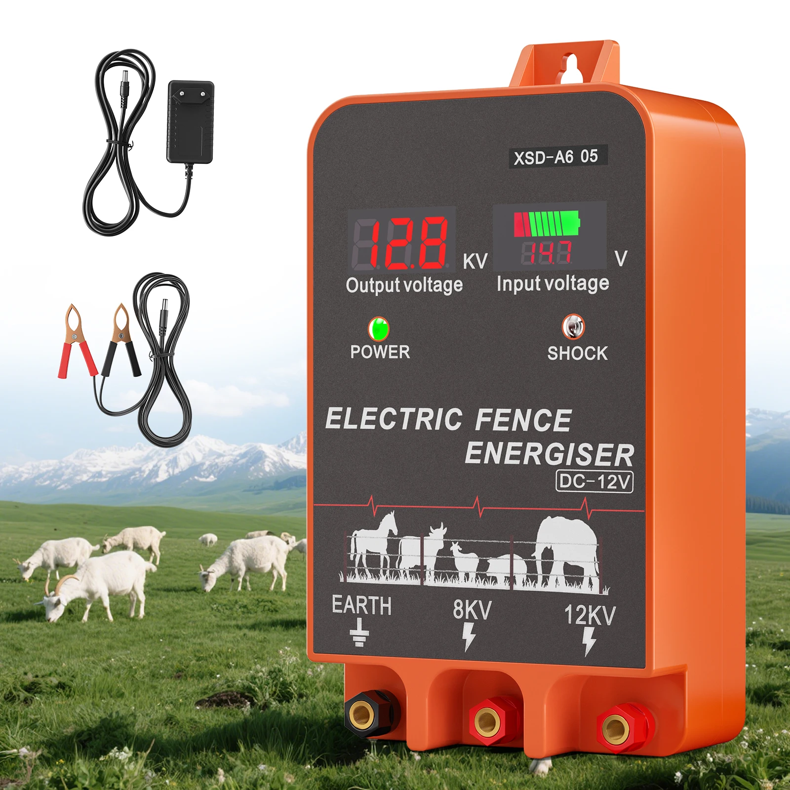 a*-5 KM Electric Fence Energiz - Livestock Fence Energizer 12V 评论和价格