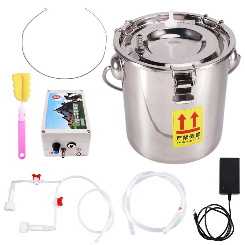 Vacuum Pump Milker Pulsating 3 - Goat Milking Machine Portable 评论和价格
