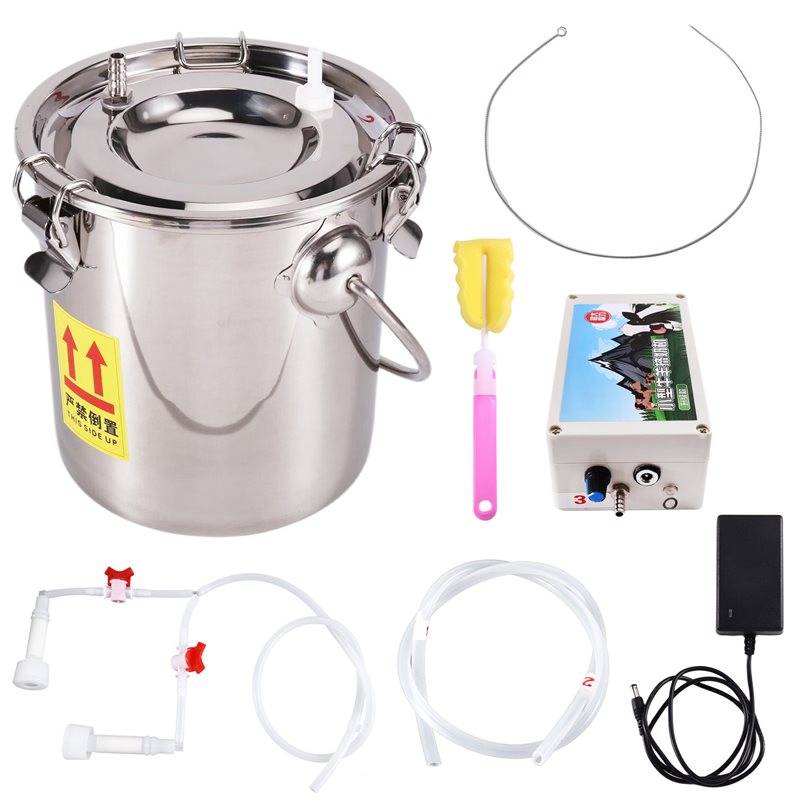 Vacuum Pump Milker Pulsating 3 - Goat Milking Machine Portable 评论和价格