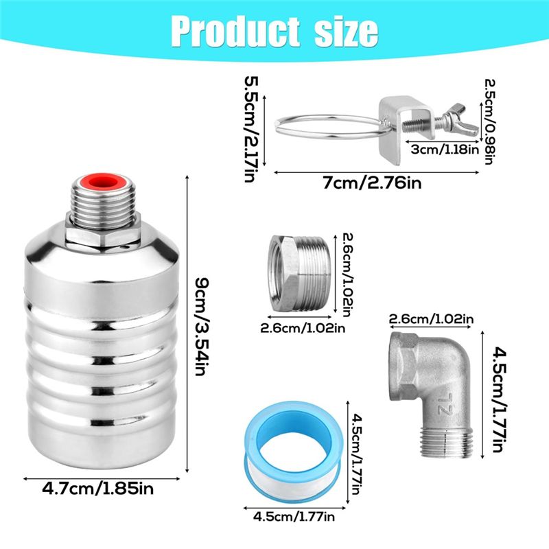 DTA4 Stainless Steel Water Flo - Livestock Water Trough Float Valve 评论和价格