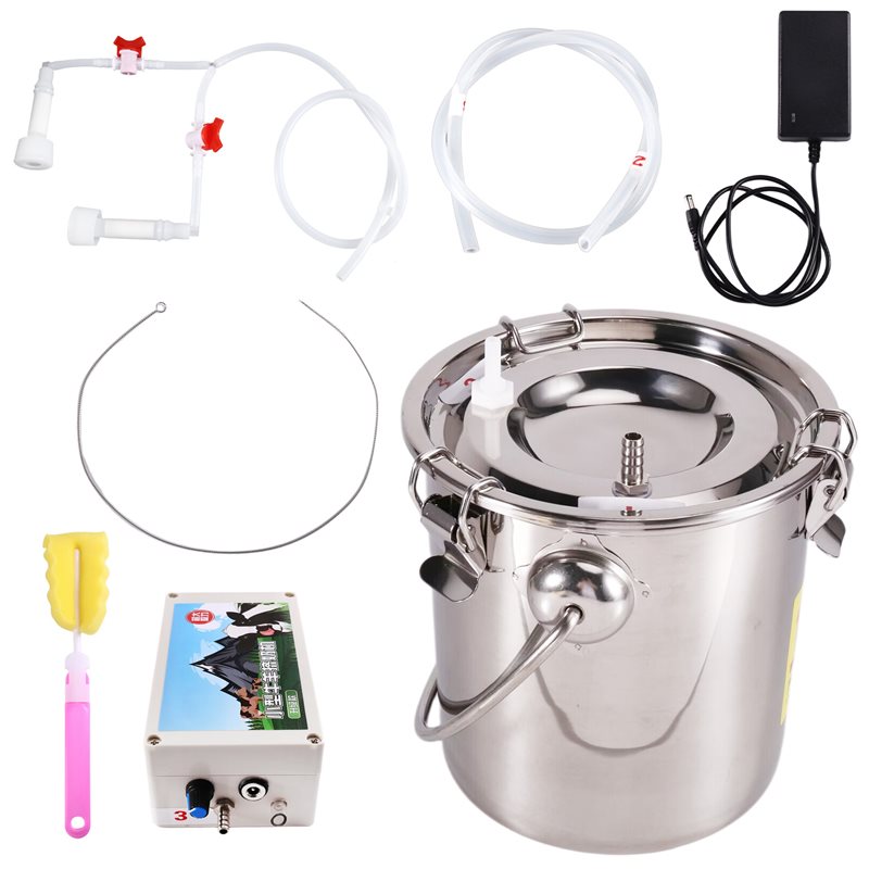 Vacuum Pump Milker Pulsating 3 - Goat Milking Machine Portable 评论和价格