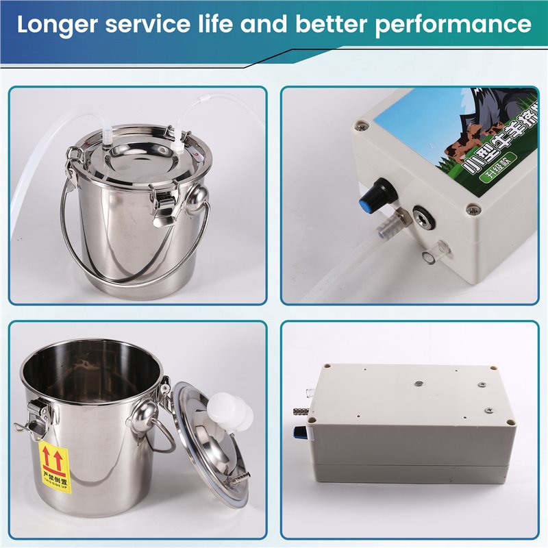 Vacuum Pump Milker Pulsating 3 - Goat Milking Machine Portable 评论和价格