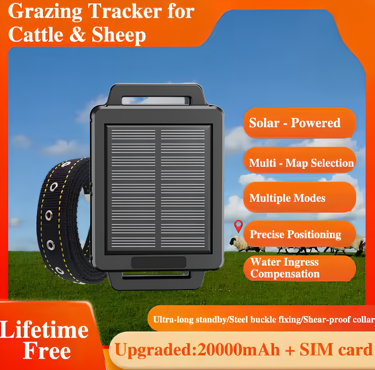 2025 Model F30 4G Beidou Satel - Animal Gps Tracker 4G Solar 评论和价格