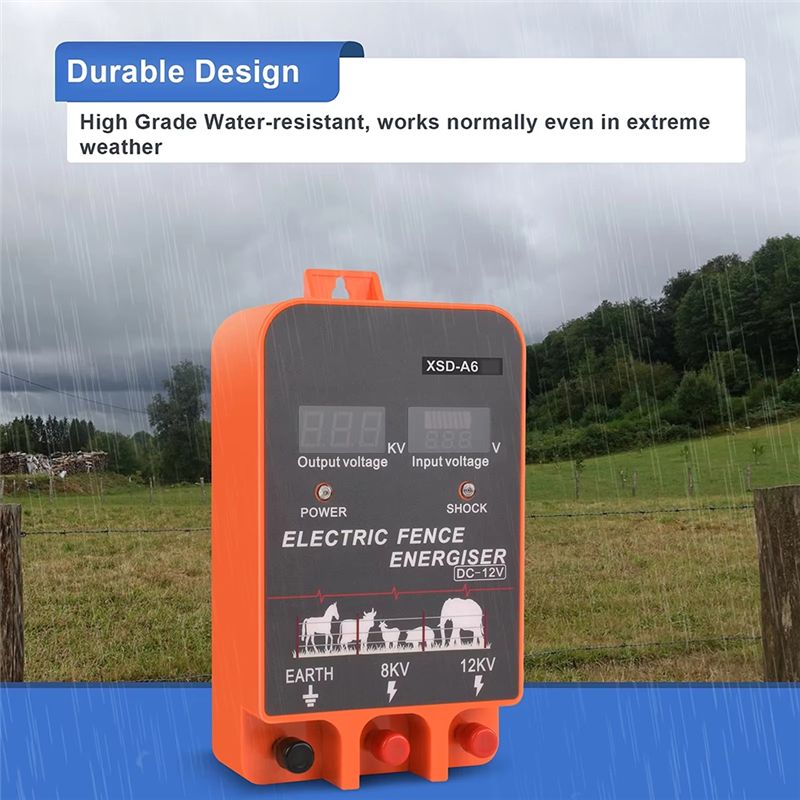 AEE4-10KM Electric Fence Energ - Livestock Fence Energizer 12V 评论和价格