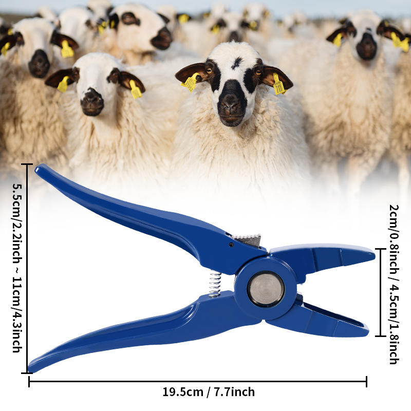 100pcs Integrated Sheep Ear Ta - Cattle Ear Tag Applicator 评论和价格