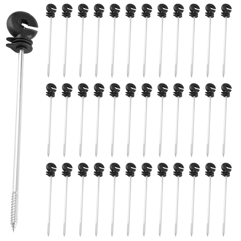 AEE4-100Pcs Electric Fence Ins - Electric Fence Insulator Post 评论和价格