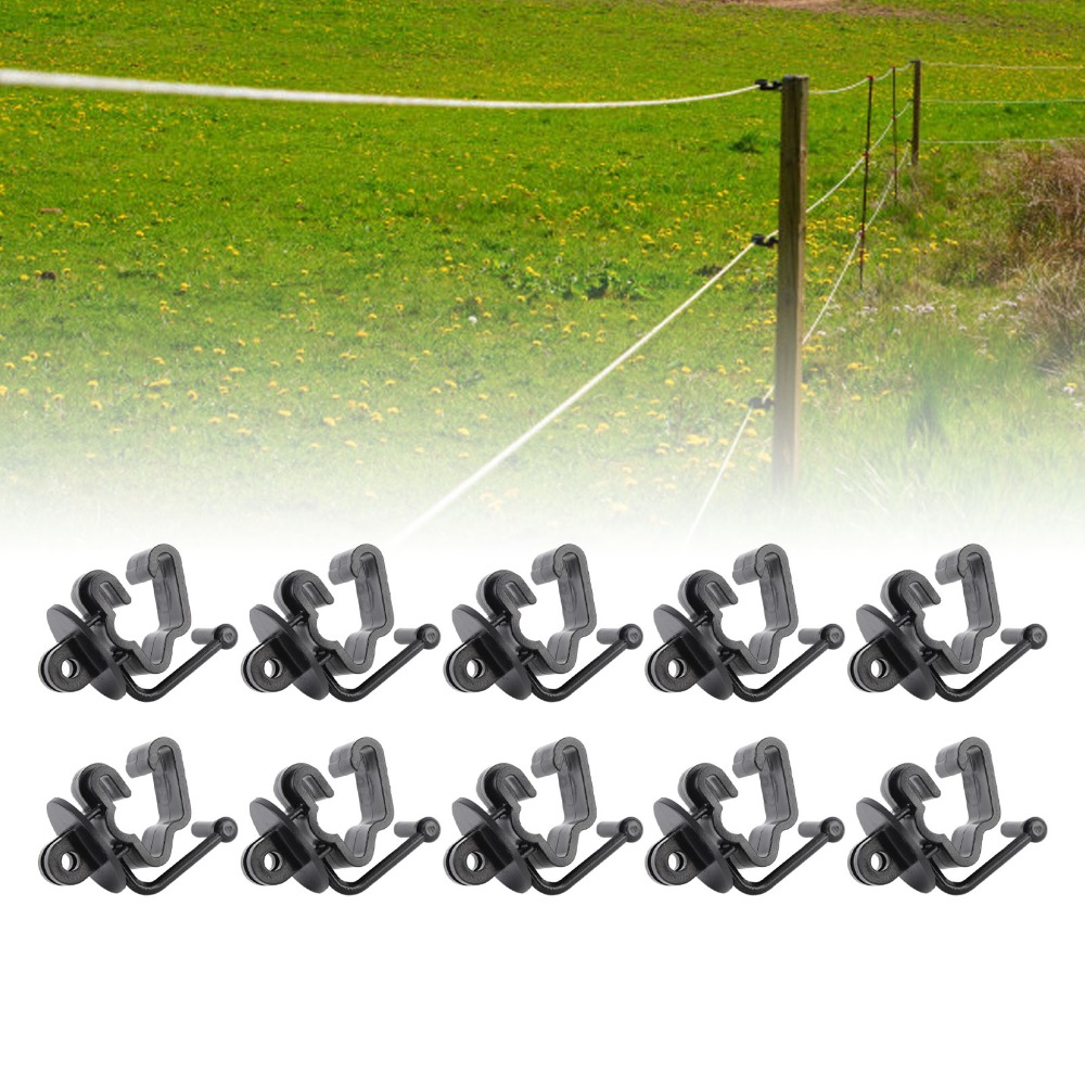 25pcs Plastic T Post Insulator - Electric Fence Insulator Post 评论和价格
