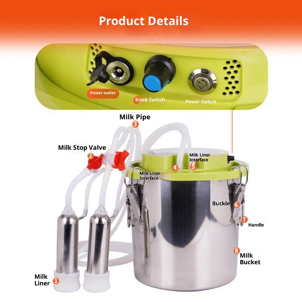 8L/12L/16L Integrated Milking  - Goat Milking Machine Portable 评论和价格