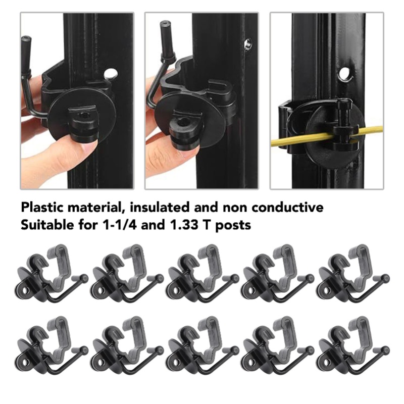 25PCS T Post Insulators Electr - Electric Fence Insulator Post 评论和价格