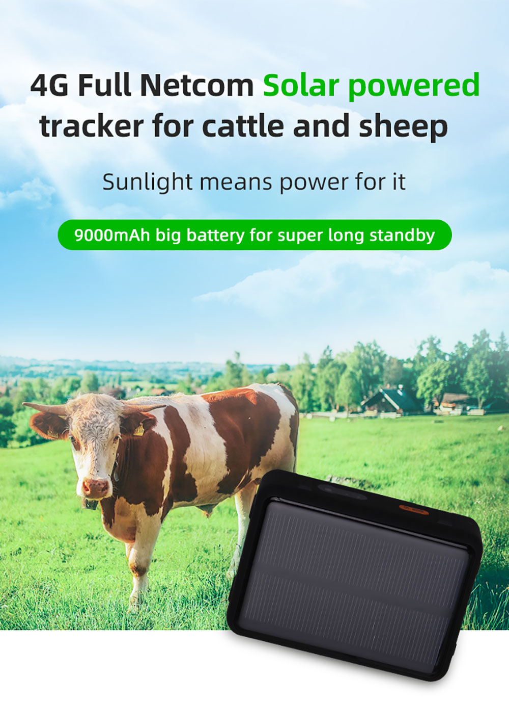 Cow Sheep GPS Tracker 3G 2G 4G - Animal Gps Tracker 4G Solar 评论和价格