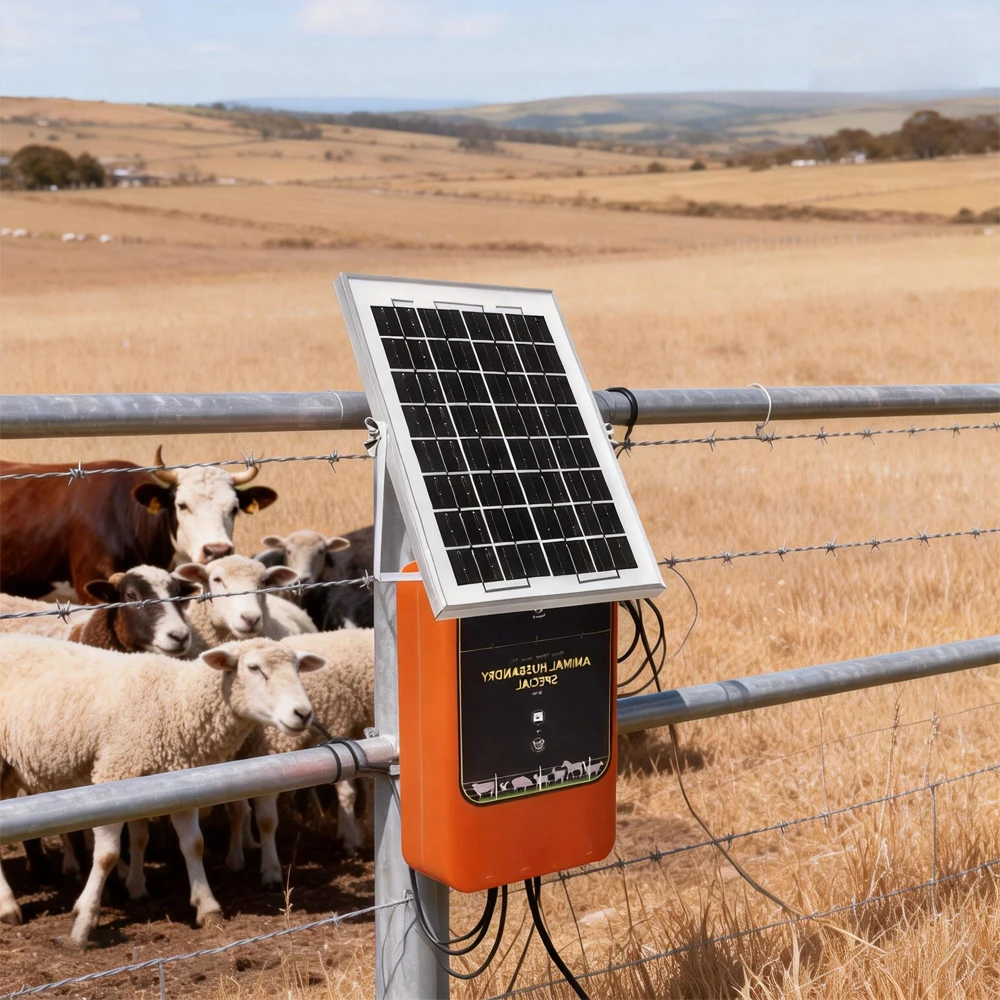 12KV 1.2J 10KM Solar Electric  - Livestock Fence Energizer 12V 评论和价格