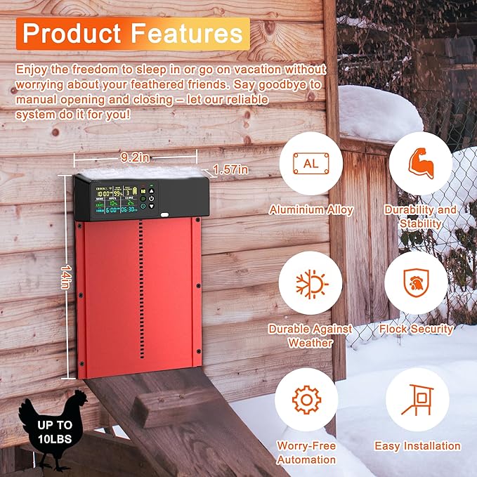 Automatic Chicken Door Opener  - Automatic Chicken Door Opener Solar 评论和价格