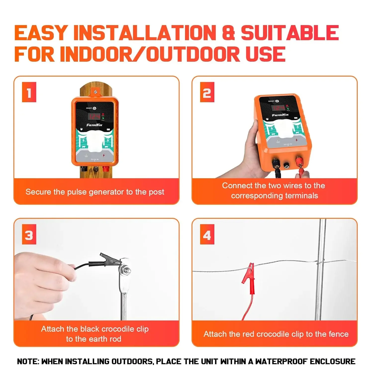 15Miles/ 24KM Electric Fence E - Livestock Fence Energizer 12V 评论和价格