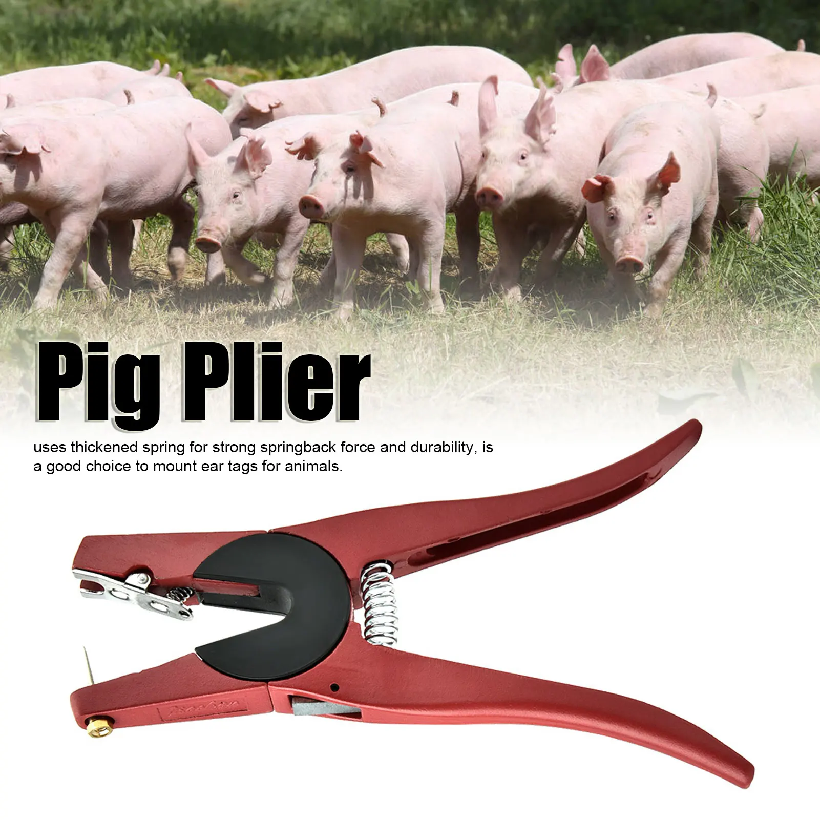 Red Alloy Ear Tag Plier for Li - Cattle Ear Tag Applicator 评论和价格