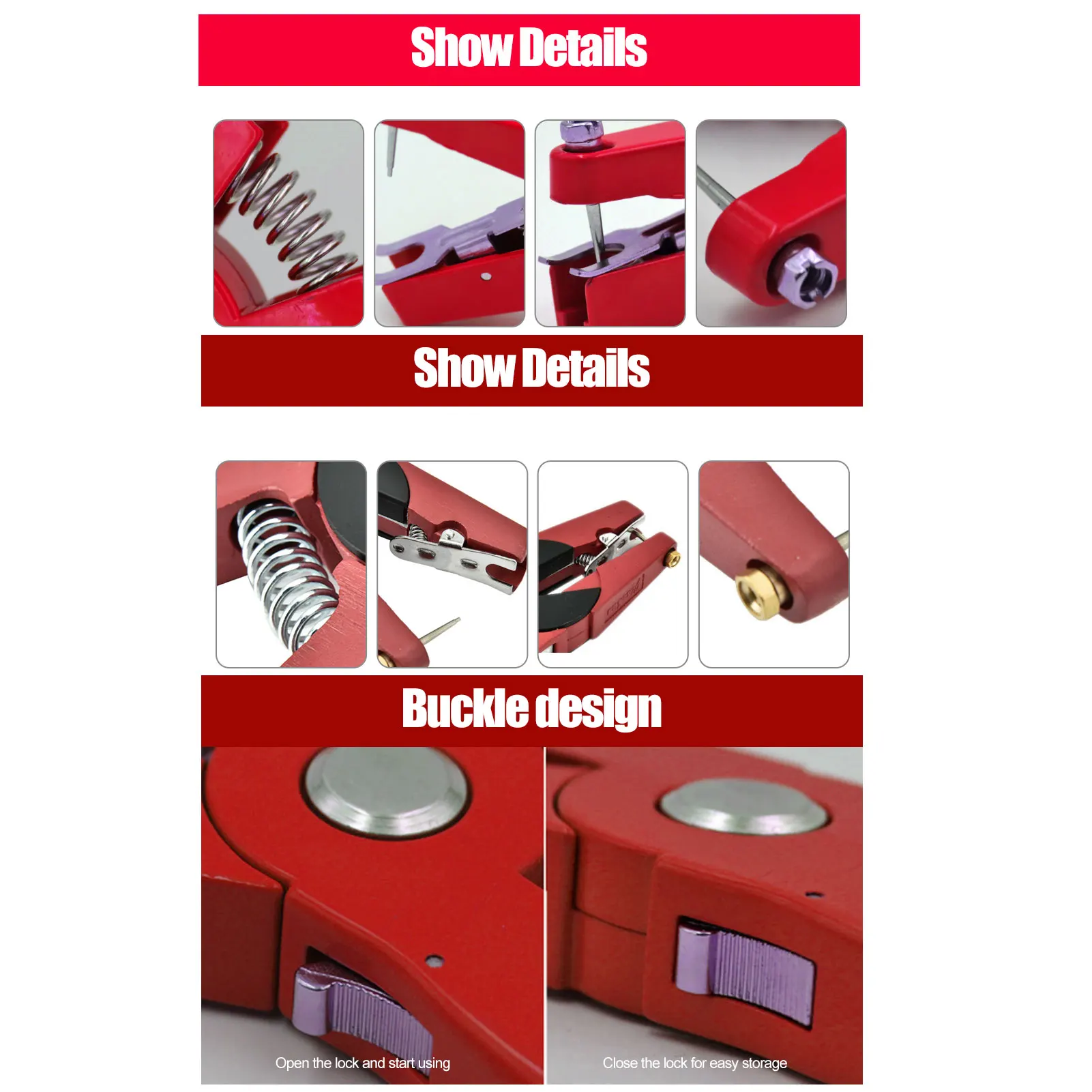 Red Alloy Ear Tag Plier for Li - Cattle Ear Tag Applicator 评论和价格