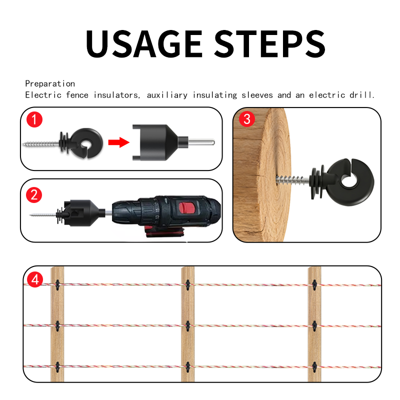 80Pcs Electric Fence Insulator - Electric Fence Insulator Post 评论和价格