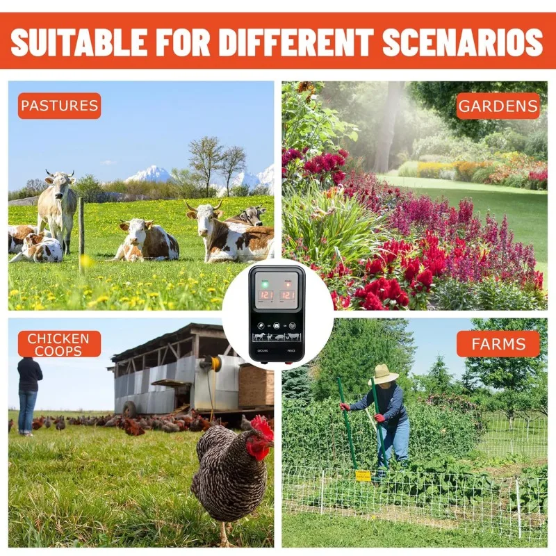 Durable10KM Electric Fence Ene - Livestock Fence Energizer 12V 评论和价格
