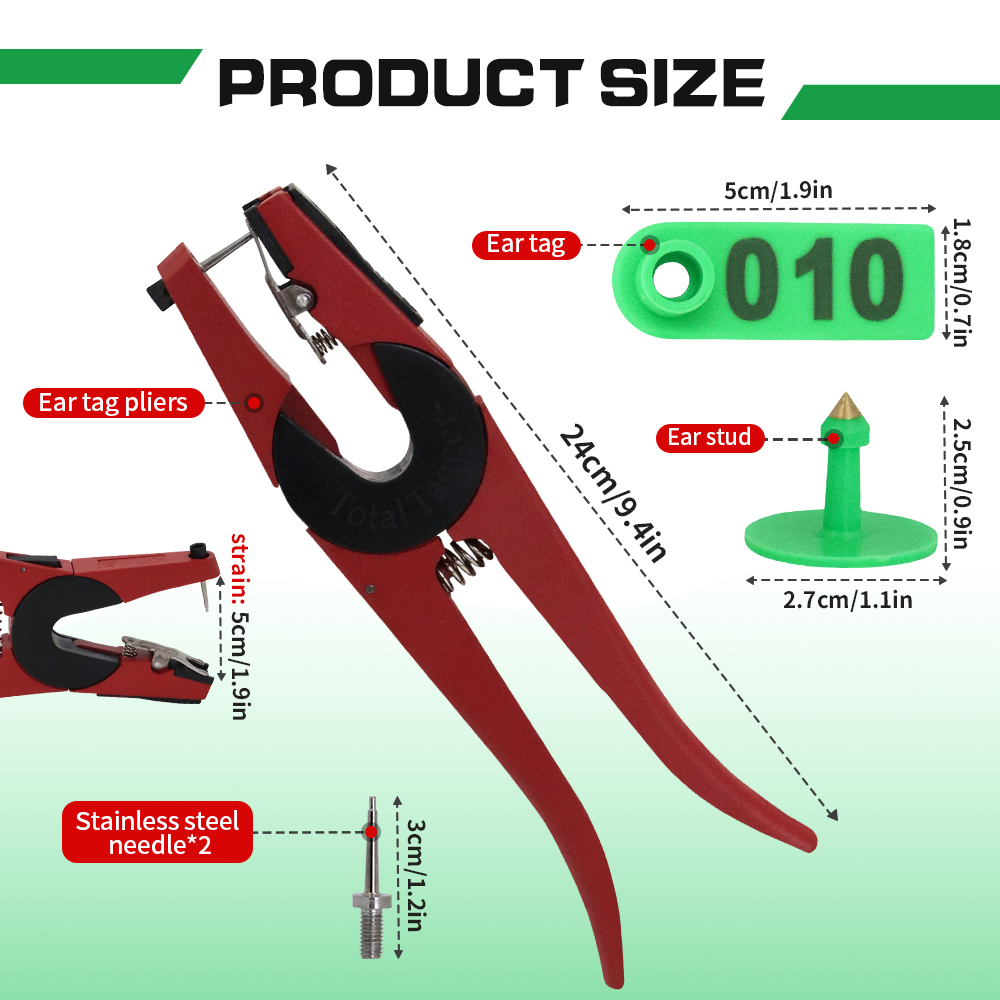 100PCS Sheep Ear Tag Pliers 00 - Cattle Ear Tag Applicator 评论和价格