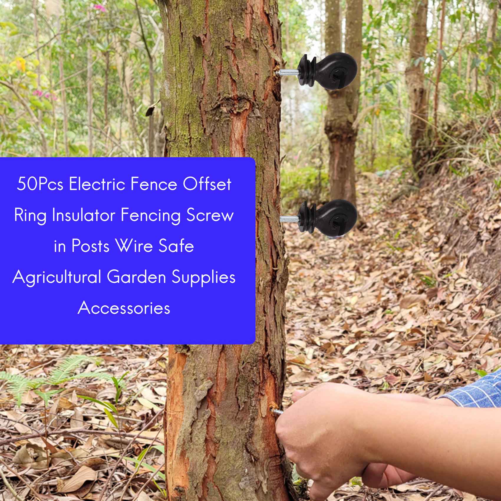GTS 50Pcs Electric Fence Offse - Electric Fence Insulator Post 评论和价格