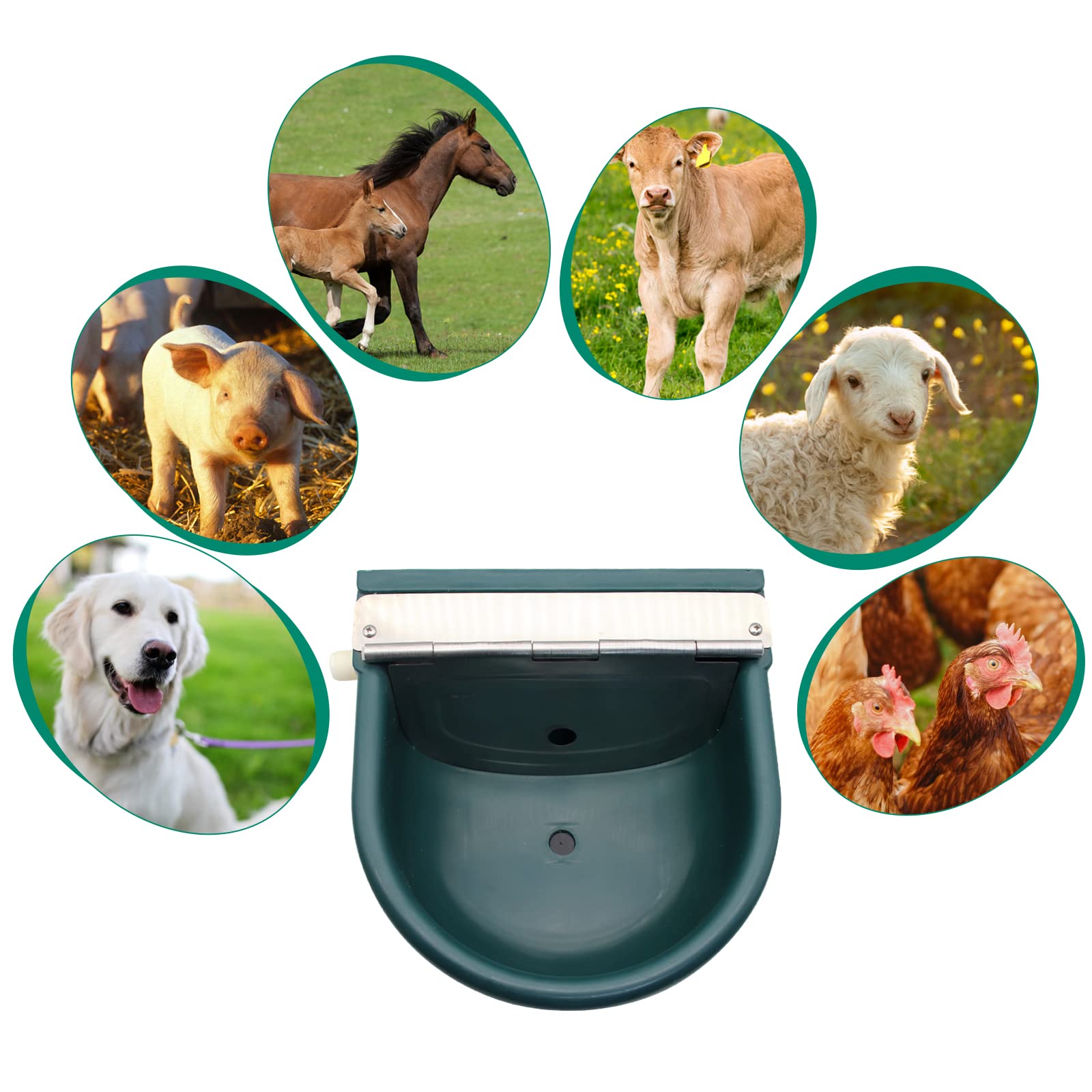 Automatic Water Bowl Plastic L - Livestock Water Trough Float Valve 评论和价格